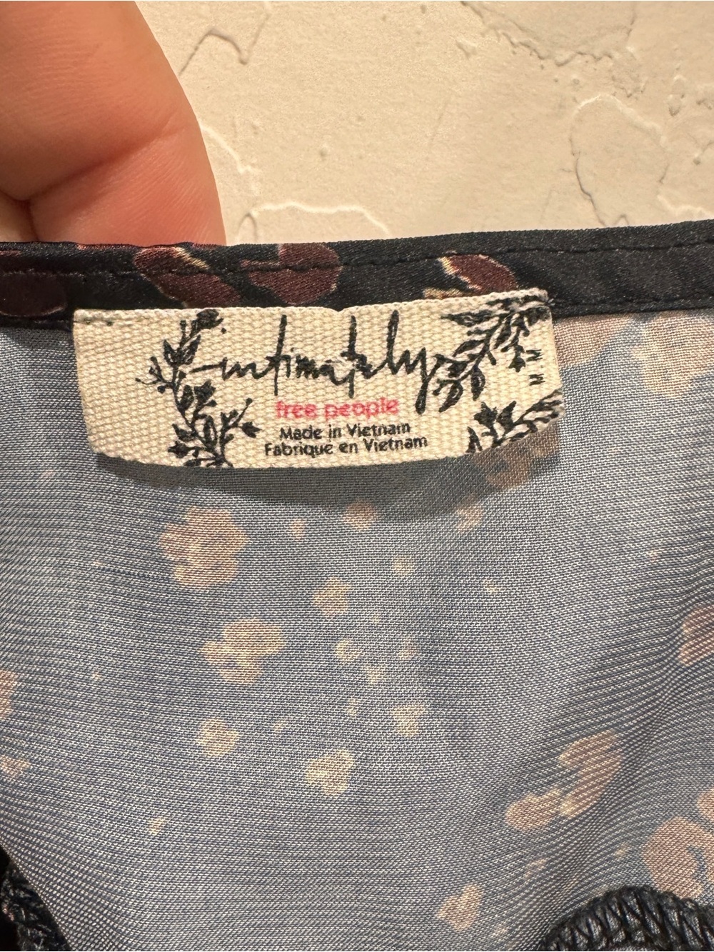 Free People Countryside Printed Satin Slip Dress Womens Medium Mini Lace Trim - Picture 6 of 9